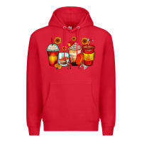 Red firefighter coffee cups Premium Hoodie - Zillion Design Studio