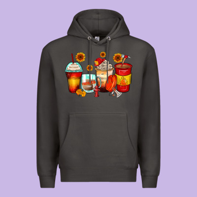 Firefighter Coffee Cups Premium Hoodie Designed By Zillion Design Studio