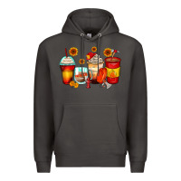 Smoke firefighter coffee cups Premium Hoodie - Zillion Design Studio