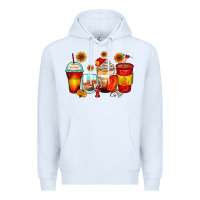 White firefighter coffee cups Premium Hoodie - Zillion Design Studio