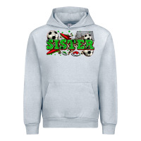 Heather Grey sister soccer Urban Hoodie - Zillion Design Studio