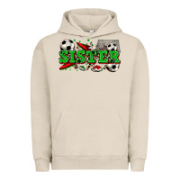 Pigment French Oak sister soccer Urban Hoodie - Zillion Design Studio