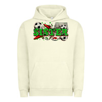 Pigment Pistachio sister soccer Urban Hoodie - Zillion Design Studio