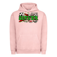 Pigment Salmon sister soccer Urban Hoodie - Zillion Design Studio
