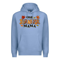 Colony Blue one thankful mama Premium Hoodie - texasbilliewilder