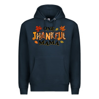 Navy one thankful mama Premium Hoodie - texasbilliewilder