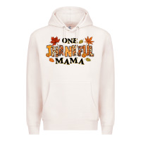 Pale Pink one thankful mama Premium Hoodie - texasbilliewilder