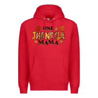 Red one thankful mama Premium Hoodie - texasbilliewilder
