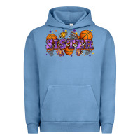 Pigment Pebble Blue sister basketball Urban Hoodie - Zillion Design Studio