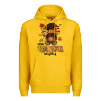 Lemon one thankful mama afro messy bun Premium Hoodie - texasbilliewilder
