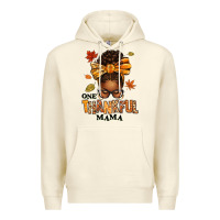 Sandshell one thankful mama afro messy bun Premium Hoodie - texasbilliewilder