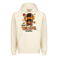 Tofu one thankful mama afro messy bun Premium Hoodie - texasbilliewilder