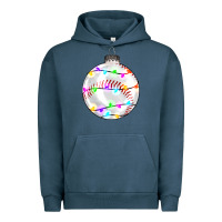 Pigment Midnight Navy Christmas baseball Urban Hoodie - RanaPortraitStore