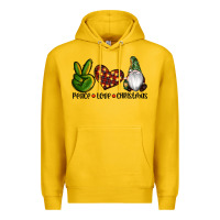 Lemon peace love gnomes christmas Premium Hoodie - RanaPortraitStore