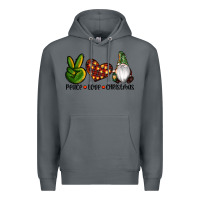 Rock peace love gnomes christmas Premium Hoodie - RanaPortraitStore