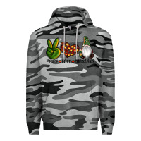 Slate Camo peace love gnomes christmas Premium Hoodie - RanaPortraitStore