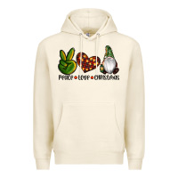 Tofu peace love gnomes christmas Premium Hoodie - RanaPortraitStore