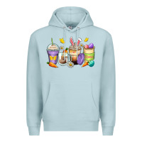 Blue Mist easter day coffee cups Premium Hoodie - Zillion Design Studio