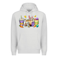 Dove Grey easter day coffee cups Premium Hoodie - Zillion Design Studio