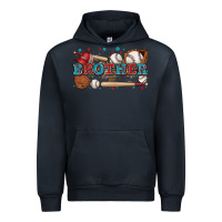 Navy brother baseball Urban Hoodie - Zillion Design Studio