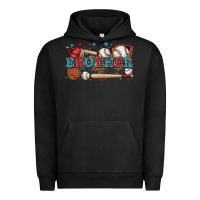 Pigment Black brother baseball Urban Hoodie - Zillion Design Studio