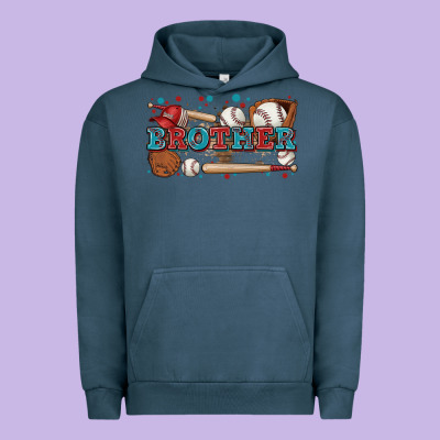 Brother Baseball Urban Hoodie Designed By Zillion Design Studio