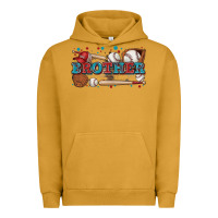 Pigment Peanut Butter brother baseball Urban Hoodie - Zillion Design Studio