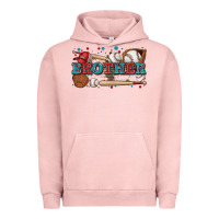 Pigment Salmon brother baseball Urban Hoodie - Zillion Design Studio