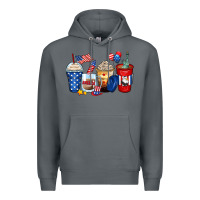 Rock 4th of july coffee cups Premium Hoodie - Zillion Design Studio