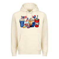Sandshell 4th of july coffee cups Premium Hoodie - Zillion Design Studio