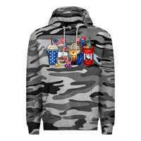Slate Camo 4th of july coffee cups Premium Hoodie - Zillion Design Studio