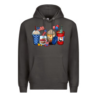 Smoke 4th of july coffee cups Premium Hoodie - Zillion Design Studio