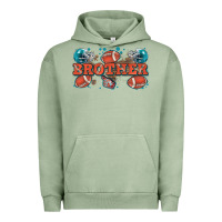 Pigment Oil Green brother American football Urban Hoodie - Zillion Design Studio