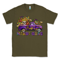 Army Green mardi gras skull truck Classic Tee - FaDigitalArtStudio