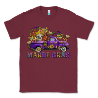 Burgundy mardi gras skull truck Classic Tee - FaDigitalArtStudio