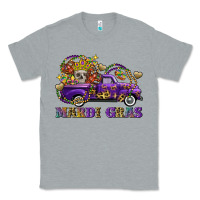 Heather Grey mardi gras skull truck Classic Tee - FaDigitalArtStudio