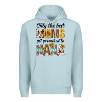 Blue Mist only the best moms get promoted to nana Premium Hoodie - texasbilliewilder