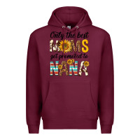 Burgundy only the best moms get promoted to nana Premium Hoodie - texasbilliewilder