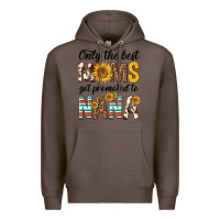 Coffee only the best moms get promoted to nana Premium Hoodie - texasbilliewilder