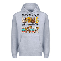 Heather Grey only the best moms get promoted to nana Premium Hoodie - texasbilliewilder