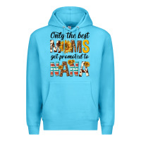 Ocean Blue only the best moms get promoted to nana Premium Hoodie - texasbilliewilder