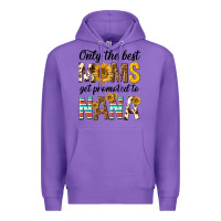 Purple only the best moms get promoted to nana Premium Hoodie - texasbilliewilder