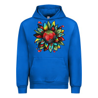 Cobalt berry sunflower Urban Hoodie - texasbilliewilder