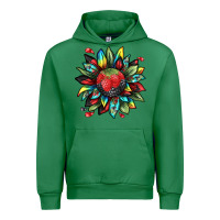 Emerald berry sunflower Urban Hoodie - texasbilliewilder