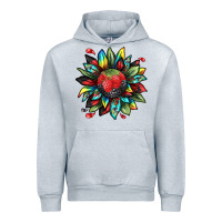 Heather Grey berry sunflower Urban Hoodie - texasbilliewilder