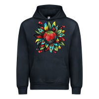 Navy berry sunflower Urban Hoodie - texasbilliewilder