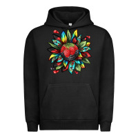 Pigment Black berry sunflower Urban Hoodie - texasbilliewilder
