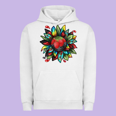 Berry Sunflower Urban Hoodie Designed By Texasbilliewilder