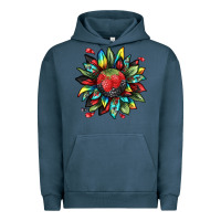 Pigment Midnight Navy berry sunflower Urban Hoodie - texasbilliewilder