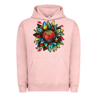 Pigment Salmon berry sunflower Urban Hoodie - texasbilliewilder